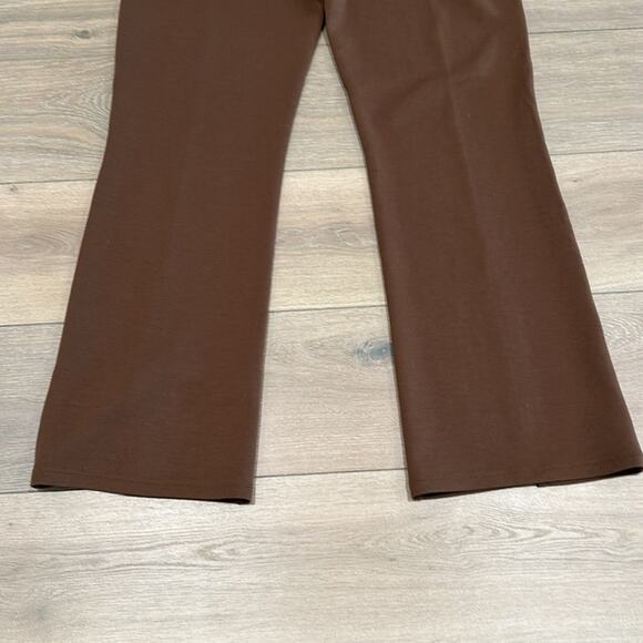 SAVVI Brown Olivia Slim Boot Pull-On Front Slit High Waist Pants Bottoms Size XL - Picture 7 of 12